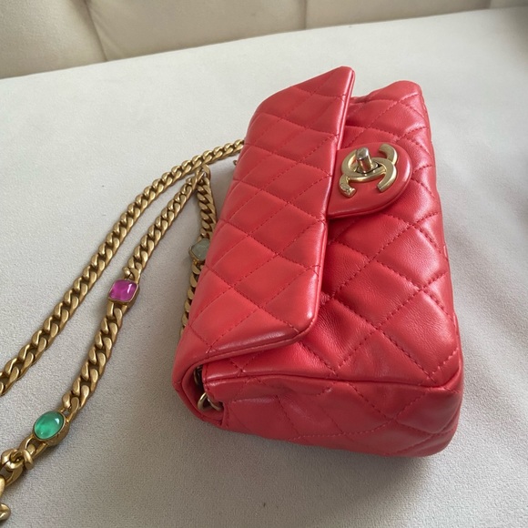 Chanel Quilted Lambskin Mini Rectangular with jewels chain - Picture 11 of 16